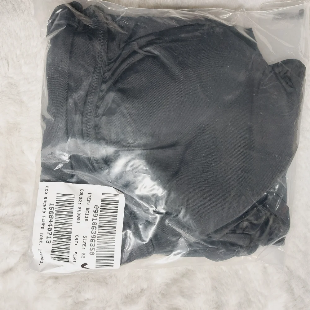 New J. Crew Ruched Black V-neck One-Piece P854 - Picture 4 of 4